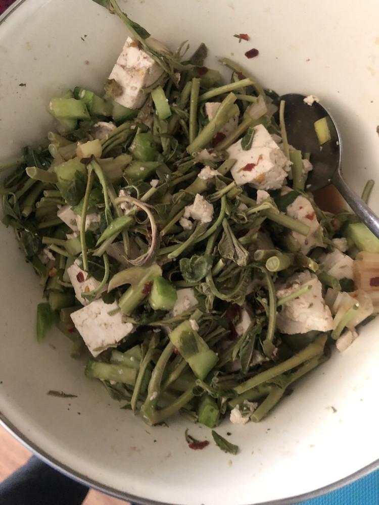 香椿拌豆腐-我的瘦身晚餐的做法