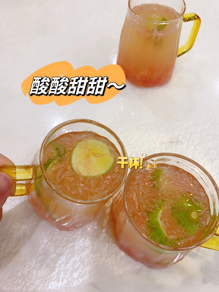 蜜柚青柠茶的做法