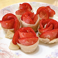手抓饼香肠玫瑰花的做法图解5