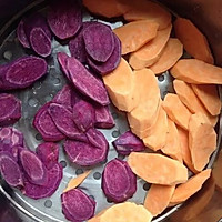 水晶紫薯糕的做法图解1