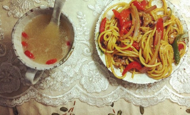 黑胡椒意大利面