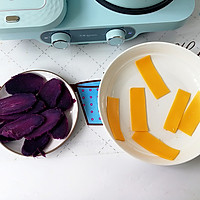紫薯奶酪三明治配牛奶燕麦粥的做法图解5
