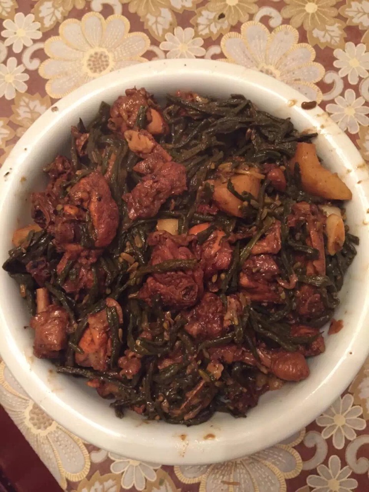 干豆角土豆焖鸡