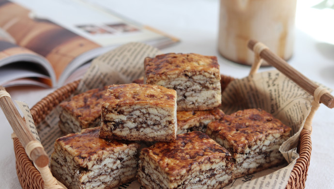 巧克力千层司康，网红美食，做法简单又美味