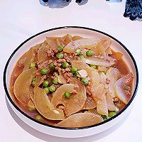 #让每餐蔬菜都营养美味#下饭的肉沫老黄瓜烧豌豆的做法图解9