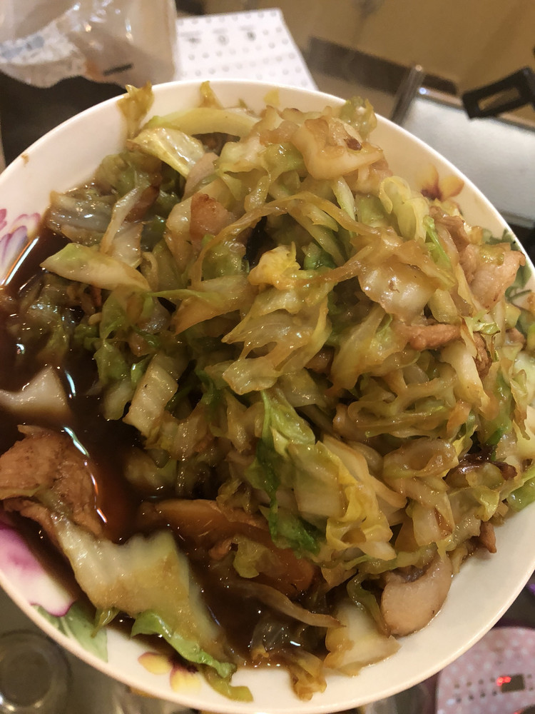 爆炒圆白菜的做法