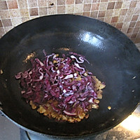 紫甘蓝泡菜蛋炒饭的做法图解6