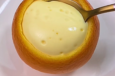 橙香牛奶布丁