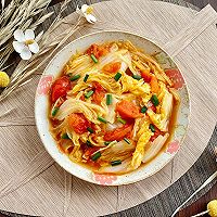 西红柿炒白菜的做法图解9