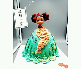 芭比娃娃美人鱼蛋糕的做法