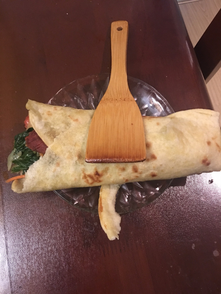 春天的味道-烫面饼卷杂拌儿的做法