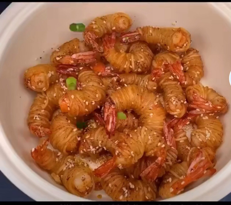 酥脆脆面条虾的做法