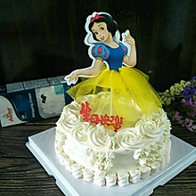 白雪公主蛋糕#安佳儿童创意料理#
