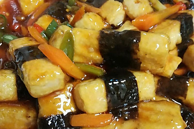 黄金海苔豆腐