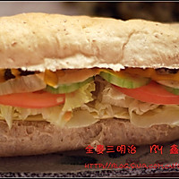#百吉福创意芝士早餐#赛百味全麦潜水艇面包的做法图解7