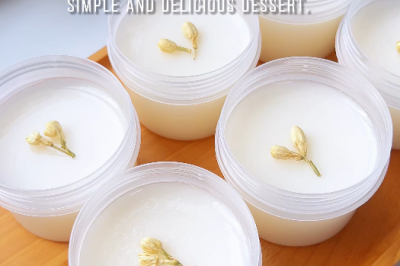 这口嫩滑的茉莉花奶冻布丁，治愈所有不开心