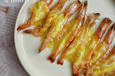 烤箱美食～芝士焗虾&鲜虾披萨