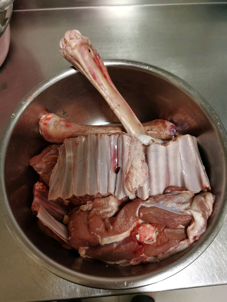 大锅炖羊汤 拌羊肉的做法