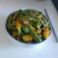 东北菜——豆角炖窝瓜（加肉）的做法图解4