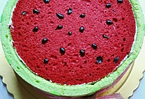 西瓜蛋糕一夏天味道的做法