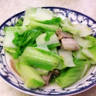 大白菜炒五花肉