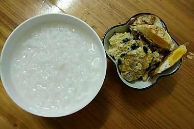 豆时萝卜干煎蛋