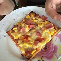 吐司披萨（玉米）美味早餐的做法图解5