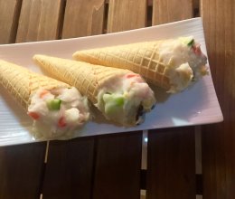 土豆泥手握甜筒的做法