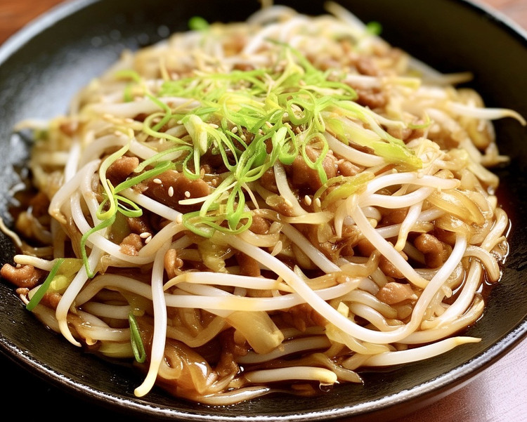 这道豆芽炒牛肉真的香得嘞的做法