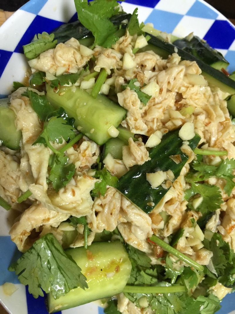 凉拌青瓜腐竹