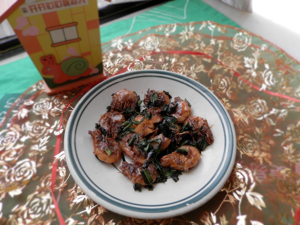 Trial report of Canadian wild Arctic shrimp fried with garlic