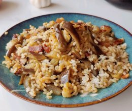 酱香茄子肉焖饭的做法