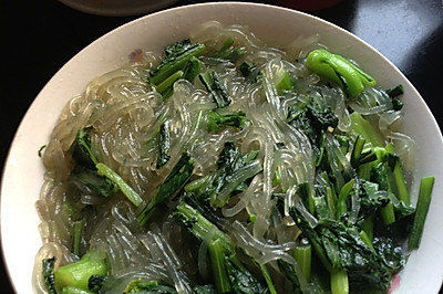 青菜炒粉丝