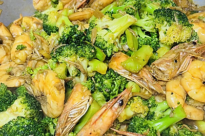 西兰花炒虾仁