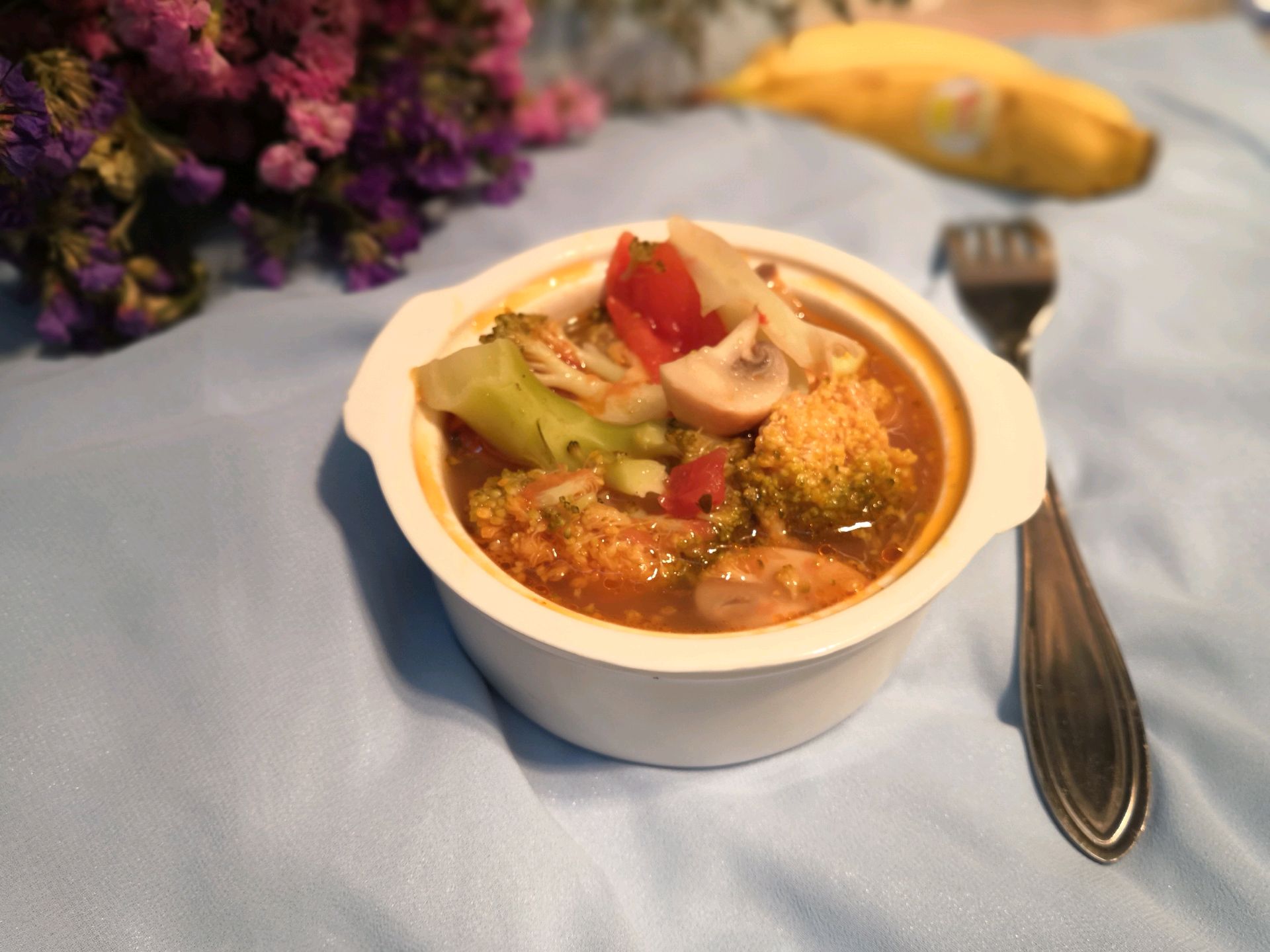 Broccoli mushroom soup