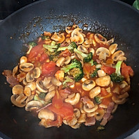 #太太乐鲜鸡汁玩转健康快手菜#茄汁西兰花口蘑的做法图解8