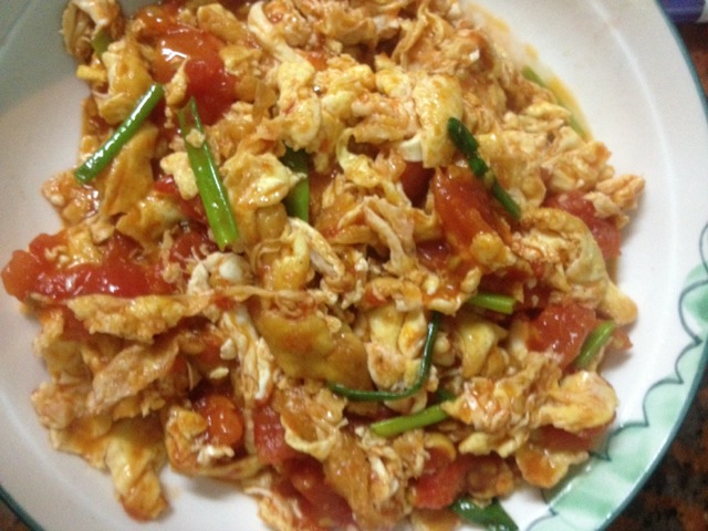 Scrambled egg with tomato