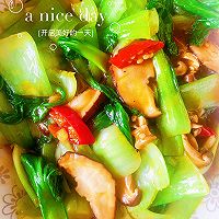 香菇油菜的做法图解5