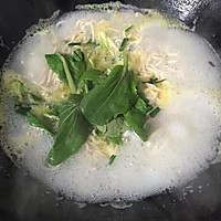 青菜鸡蛋面的做法图解7