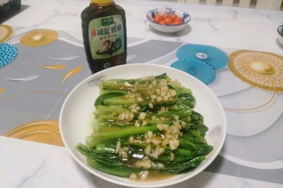 不加一粒盐的蚝油油麦菜
