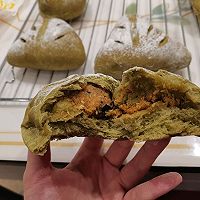 波兰种抹茶肉松软欧的做法图解9