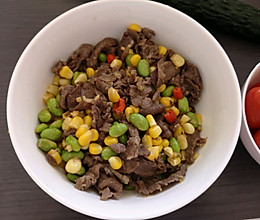 减肥轻食 牛肉炒青豆的做法