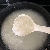 #美食视频挑战赛#槐花肉泥粥的做法图解4