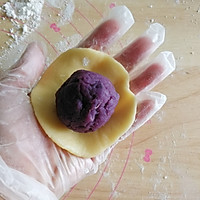 微甜紫薯拉丝仙豆糕-烤箱版的做法图解10
