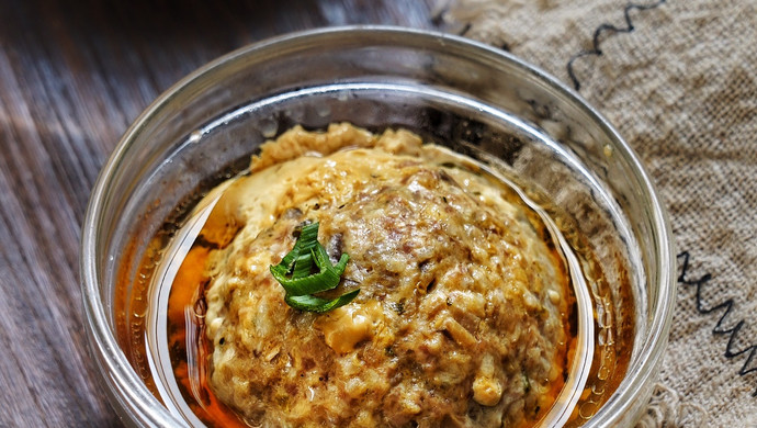 鲜美脆嫩的清蒸莲藕肉圆子