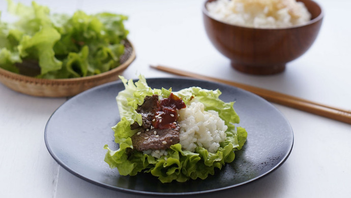 生菜牛肉包饭