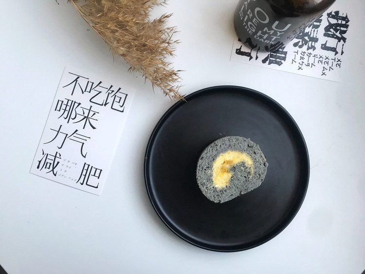 万圣节限定黑芝麻南瓜乳酪卷的做法