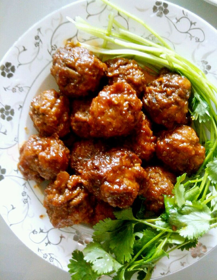藕丝肉丸的做法