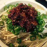 青椒金针菇的做法图解2