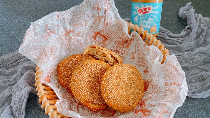 香酥的麻（花生）酱烧饼